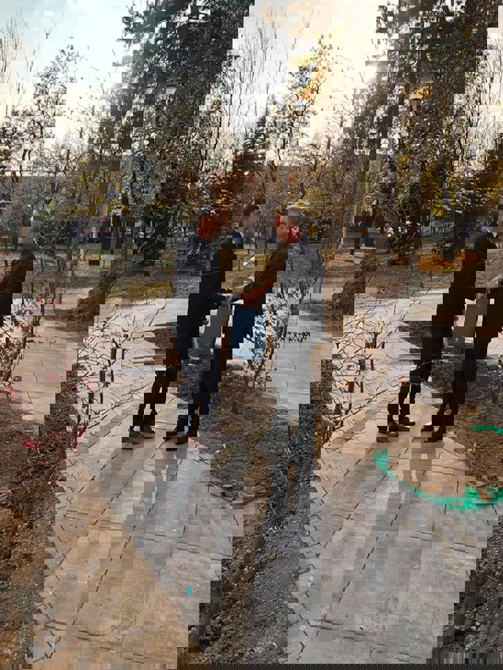 Ambassador Jan Lundin and Mayor Nebojsa Zelenovic in Sabac.